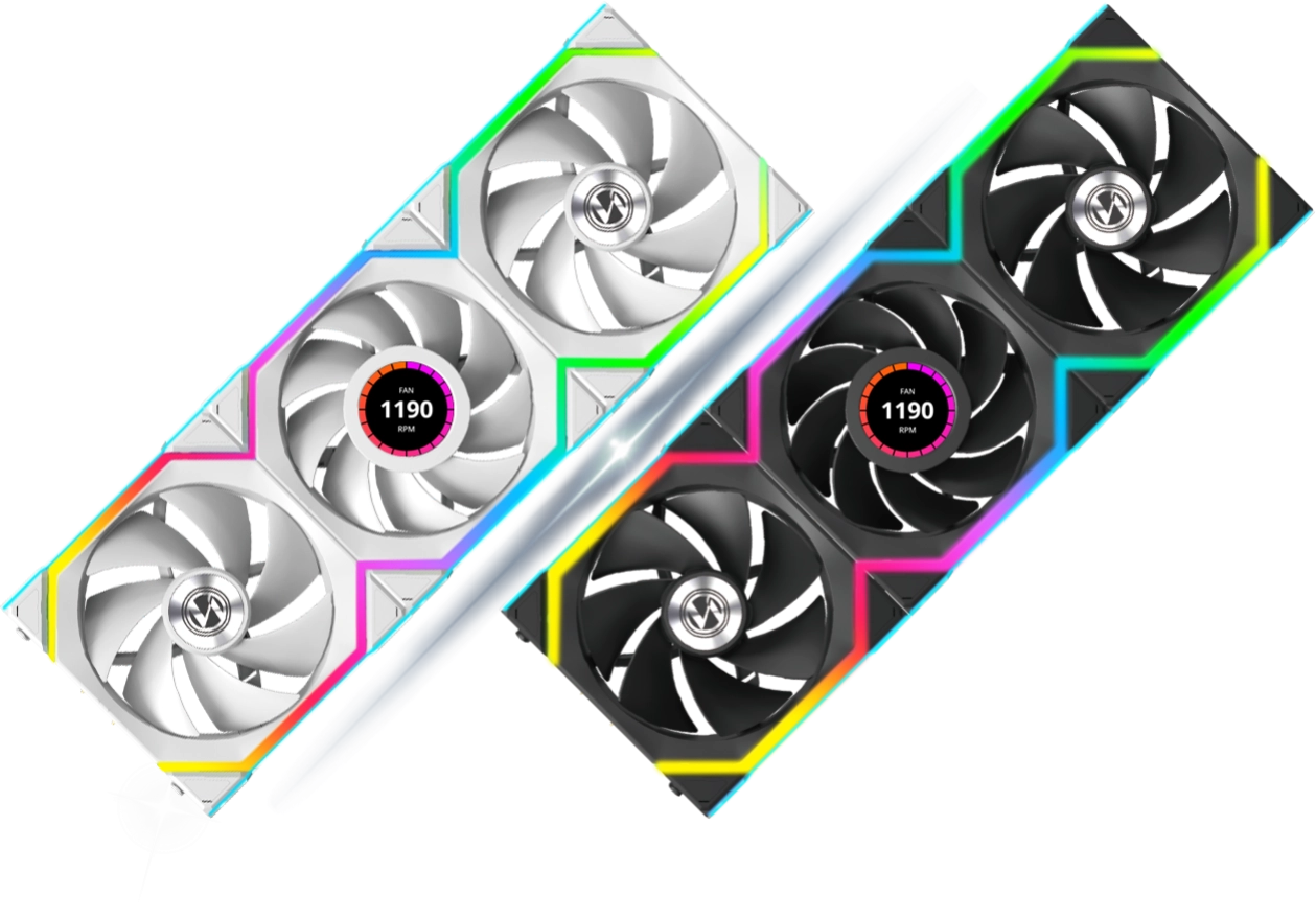 LIAN LI UNI FAN SL120 LCD Wireless BK Single Pack｜WEST
