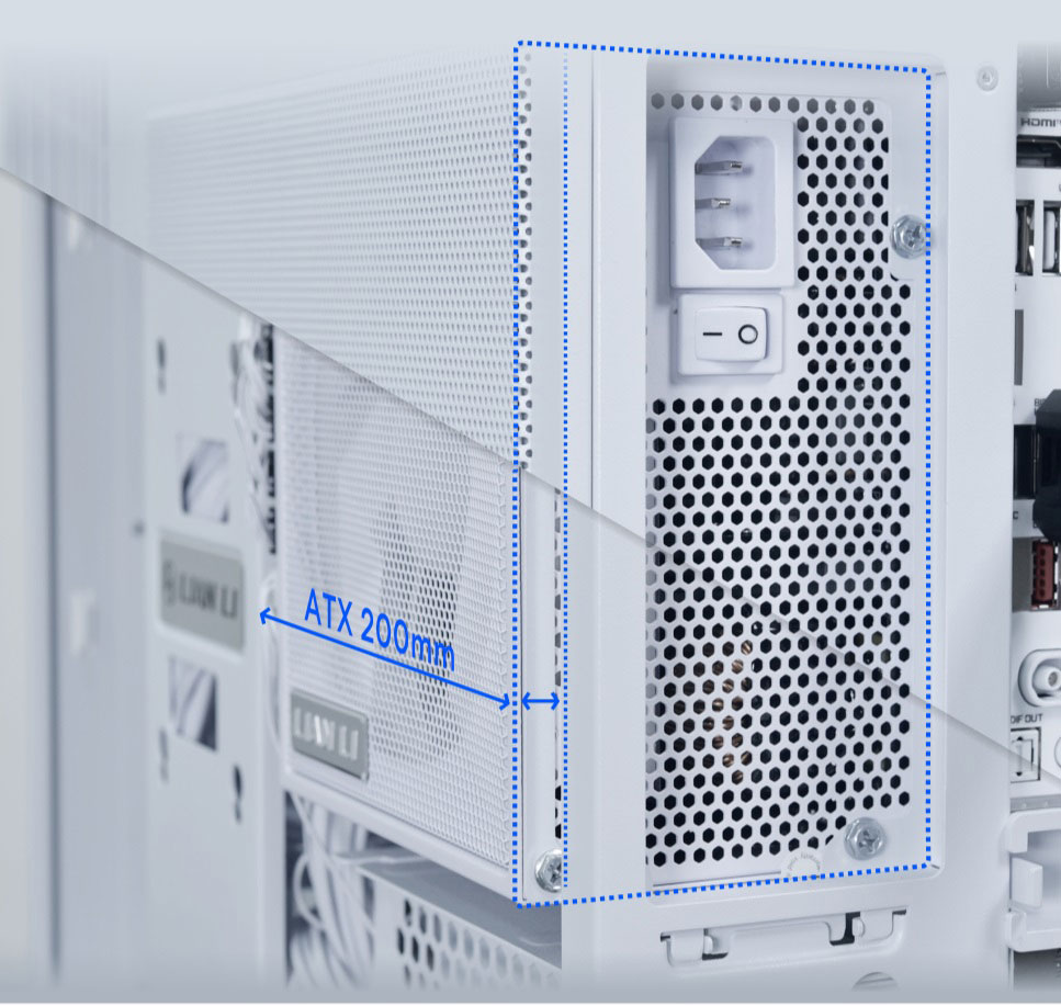 LIANLI O11D MINI V2 ホワイト　ライザーケーブル O11 DYNAMIC MINI V2 - LIAN LIはPCケースのリーディング
