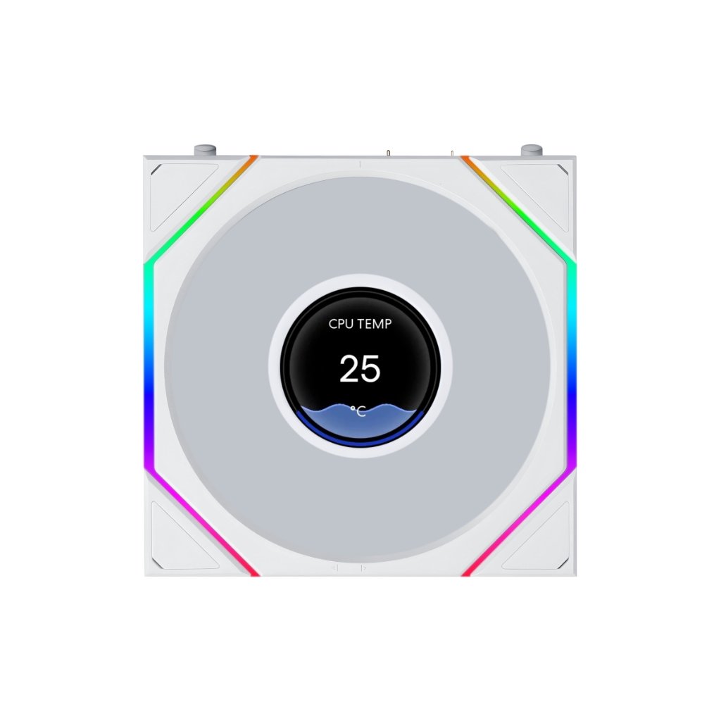 LIAN LI UNI FAN TL FLEX 120 LCD Wireless WT Single Packの画像