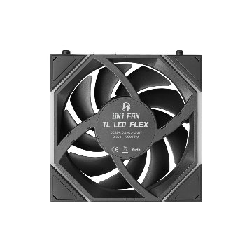LIAN LI UNI FAN TL FLEX 120 LCD Wireless BK 3 Packの画像