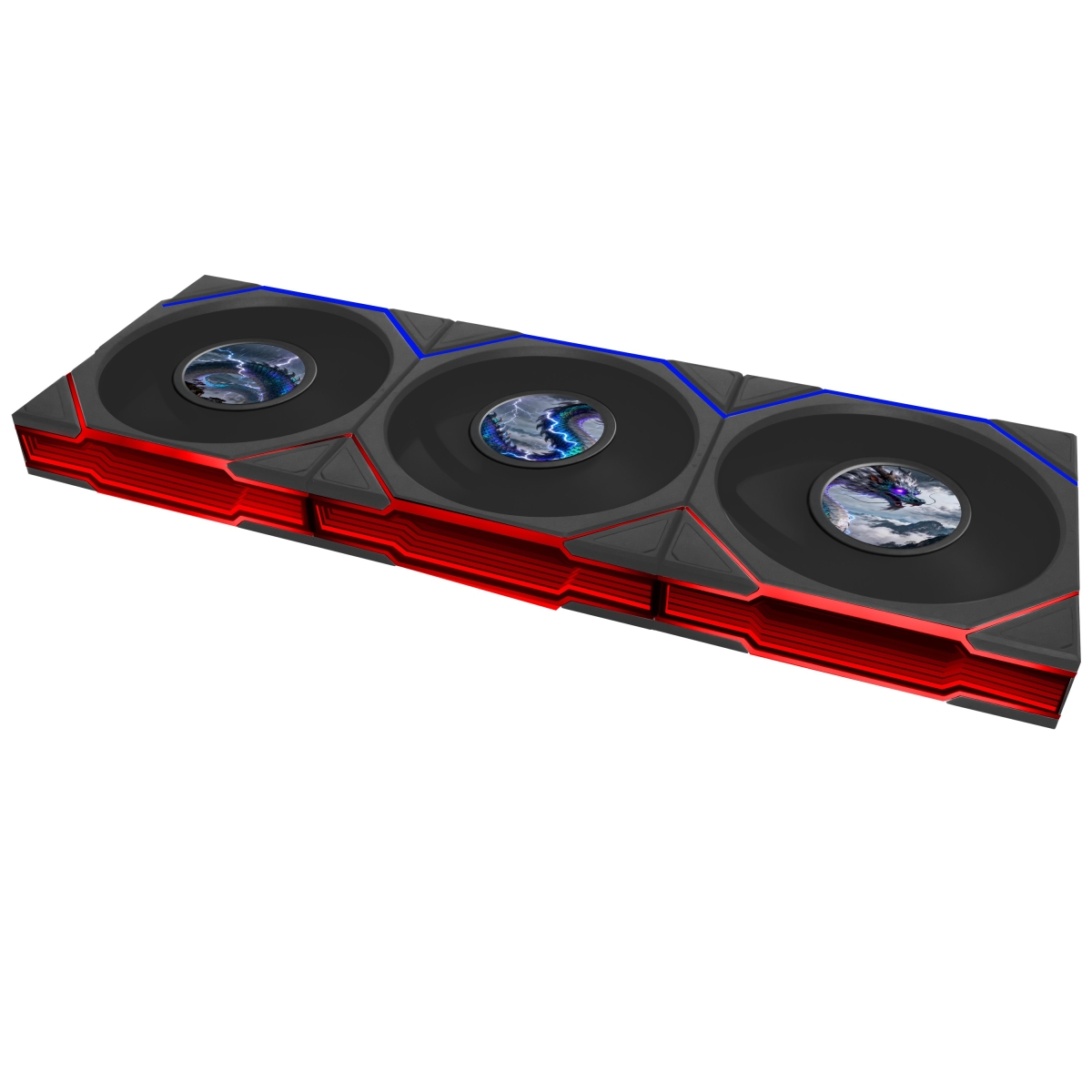 LIAN LI UNI FAN TL FLEX 120 LCD Wireless REVERSE BLADE BK Single Packの画像