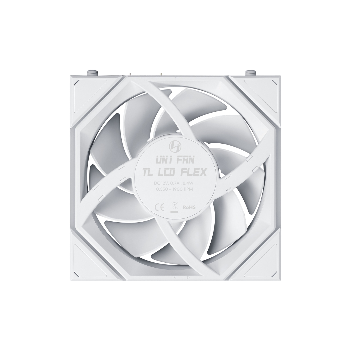 LIAN LI UNI FAN TL FLEX 120 LCD Wireless REVERSE BLADE WT Single Packの画像