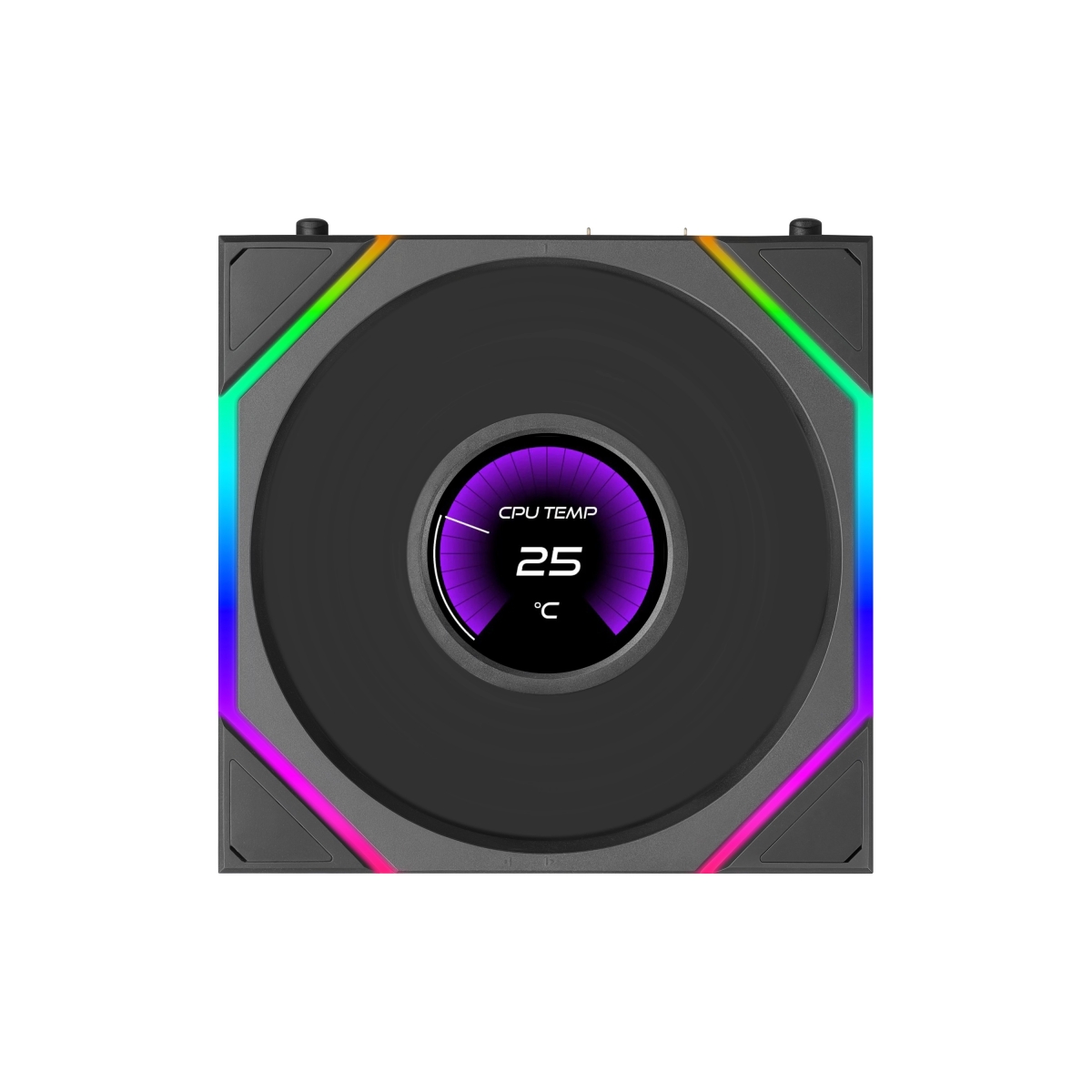 LIAN LI UNI FAN TL FLEX 120 LCD Wireless REVERSE BLADE BK 3 Packの画像
