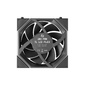 LIAN LI UNI FAN TL FLEX 120 LCD Wireless REVERSE BLADE BK 3 Packの画像