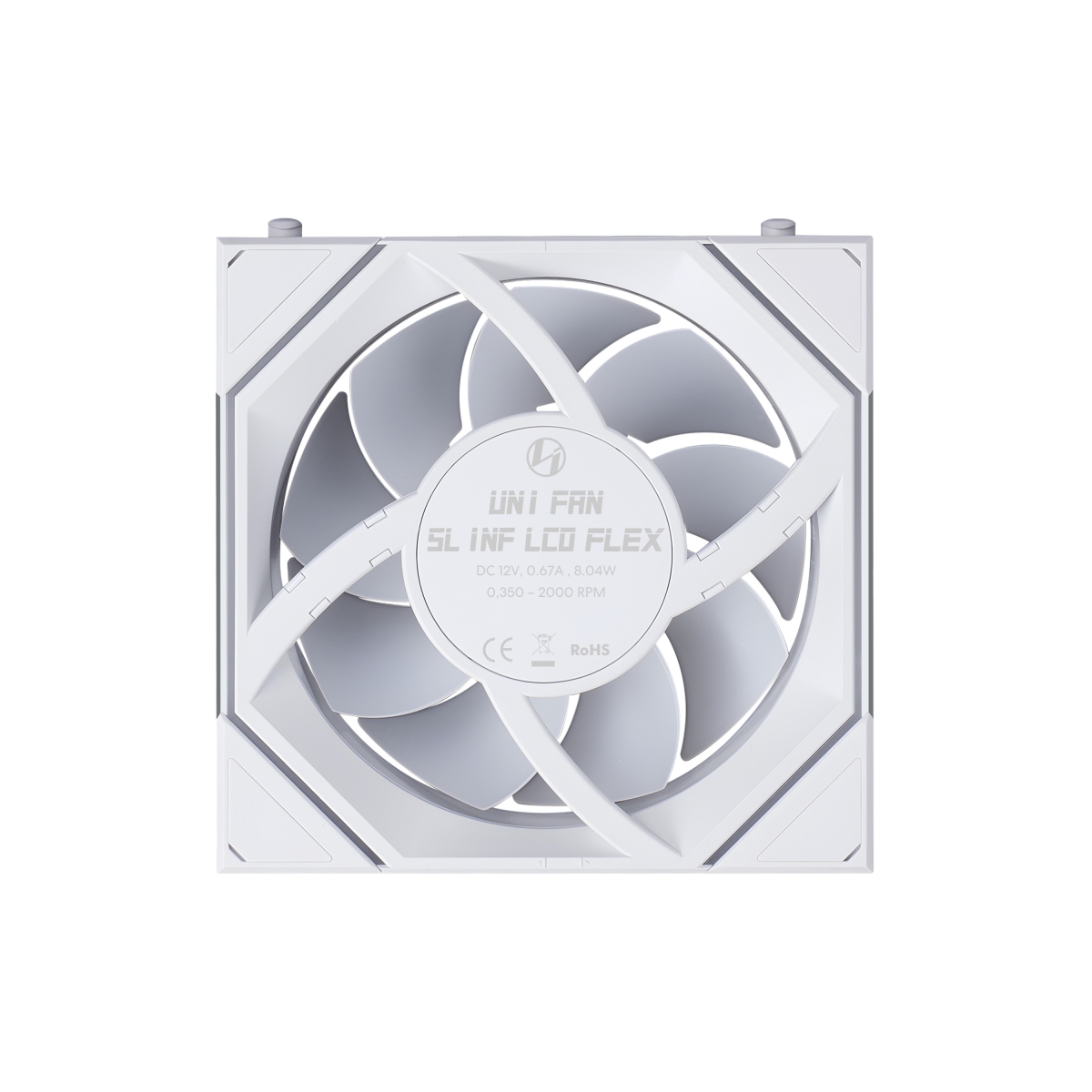 LIAN LI UNI FAN SL-INF FLEX 120 LCD Wireless WT Single Packの画像