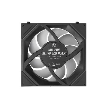 LIAN LI UNI FAN SL-INF FLEX 120 LCD Wireless BK 3 Packの画像