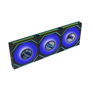 LIAN LI UNI FAN SL-INF FLEX 120 LCD Wireless REVERSE BLADE BK Single Packの画像