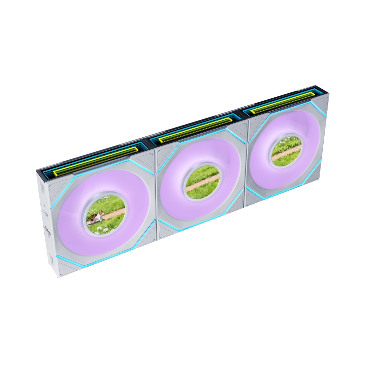 LIAN LI UNI FAN SL-INF FLEX 120 LCD Wireless REVERSE BLADE WT Single Packの画像