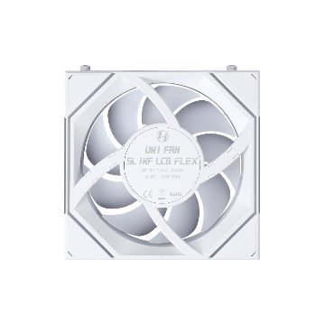 LIAN LI UNI FAN SL-INF FLEX 120 LCD Wireless REVERSE BLADE WT Single Packの画像