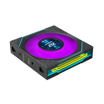 LIAN LI UNI FAN SL-INF FLEX 120 LCD Wireless REVERSE BLADE BK 3 Packの画像