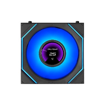 LIAN LI UNI FAN SL-INF FLEX 120 LCD Wireless REVERSE BLADE BK 3 Packの画像