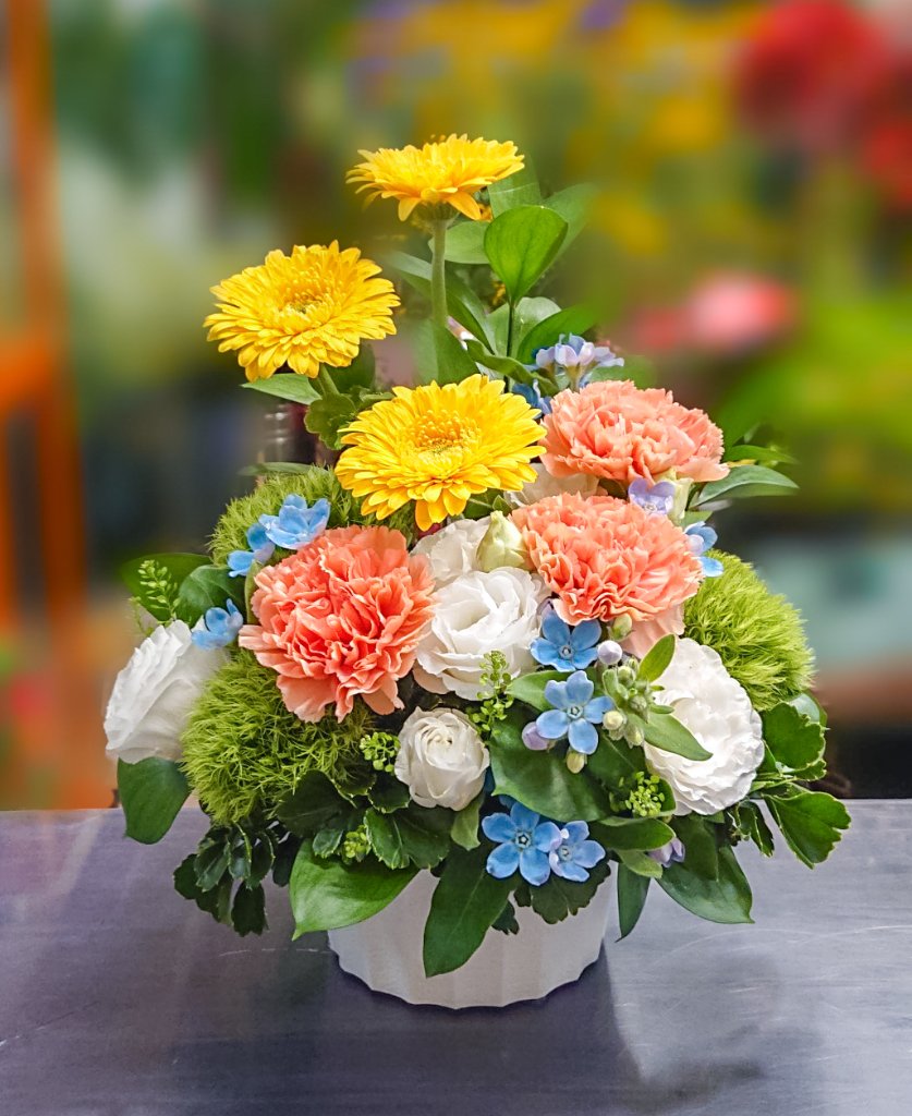 ペット用 御供アレンジ［イエロー・オレンジ］の画像