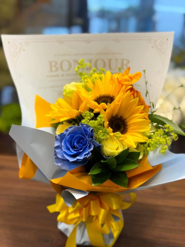 夏のスタンドブーケの画像