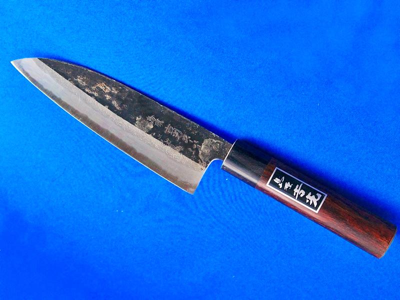ステンレス粉末ハイス鋼 三徳 180mm 口金付強化木柄 - 約250年余