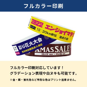 【LIMEX製】イベント用リストバンド(標準)10本組（19mm幅・印刷込み）の画像