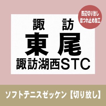 ソフトテニスゼッケン【切り放し】の画像