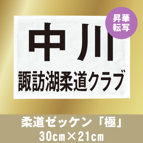 柔道ゼッケン「極」 30cm×21cmの画像