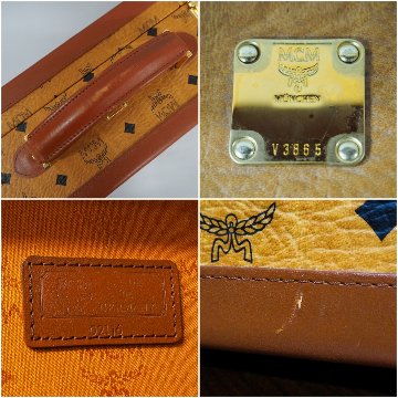 【中古】【良い】 MCM エムシーエム アタッシュケース トランクケース ビジネスバッグ ヴィンテージ コニャックの画像