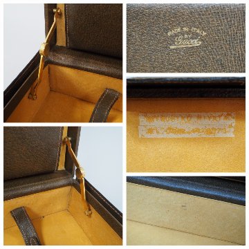 【中古】【良い】 OLDGUCCI オールドグッチ ヴィンテージグッチ アタッシュケース トランクケース ビジネスバッグ 1970年代 70’s ブラウンの画像