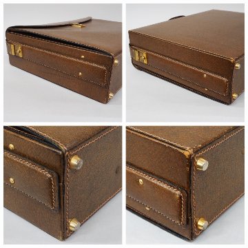 【中古】【良い】 OLDGUCCI オールドグッチ ヴィンテージグッチ アタッシュケース トランクケース ビジネスバッグ 1970年代 70’s ブラウンの画像