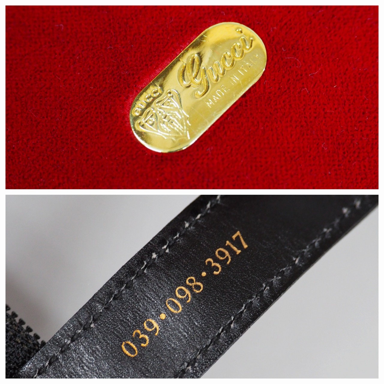 【中古】【良い】 OLDGUCCI オールドグッチ ヴィンテージグッチ シェリーライン ネクタイケース 1970年代 70'S ブラックの画像