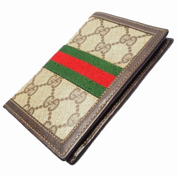 【中古】【良い】 OLDGUCCI オールドグッチ ヴィンテージグッチ シェリーライン 二つ折り財布 1970年代 70'sの画像