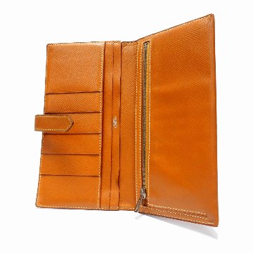 中古】【良い】 HERMES エルメス ベアン 二つ折り長財布 2000年