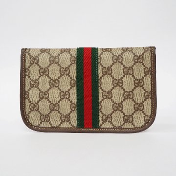 【中古】【非常に良い】 OLDGUCCI オールドグッチ ヴィンテージグッチ シェリーライン ポーチ 1970年代の画像