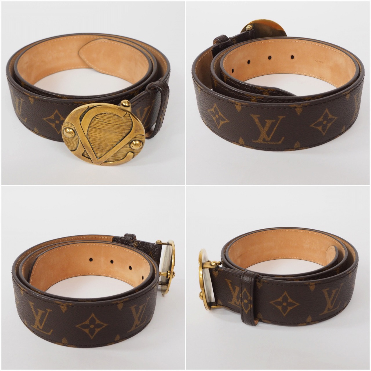 【中古】【非常に良い】 LOUIS VUITTON ルイヴィトン モノグラム サンチュール1904 ベルト M9671Wの画像