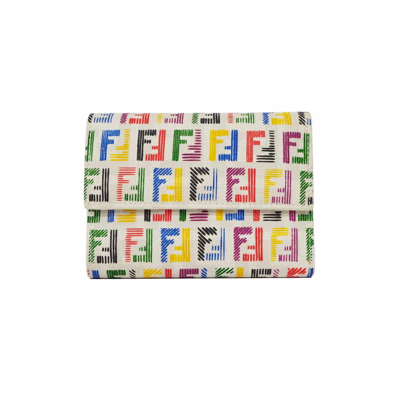 【中古】【良い】 FENDI フェンディ ズッキーノ 財布 3つ折り財布 FFロゴ 8M0026の画像