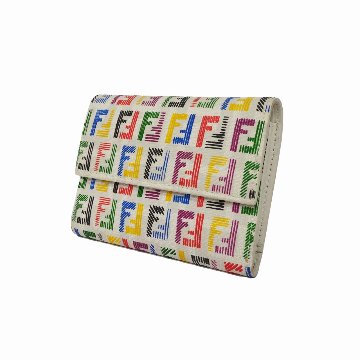 【中古】【良い】 FENDI フェンディ ズッキーノ 財布 3つ折り財布 FFロゴ 8M0026の画像