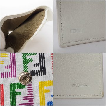 【中古】【良い】 FENDI フェンディ ズッキーノ 財布 3つ折り財布 FFロゴ 8M0026の画像