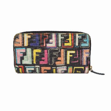 【中古】【良い】 FENDI フェンディ ズッカ 長財布 ラウンドファスナー FFロゴ 8M0024の画像