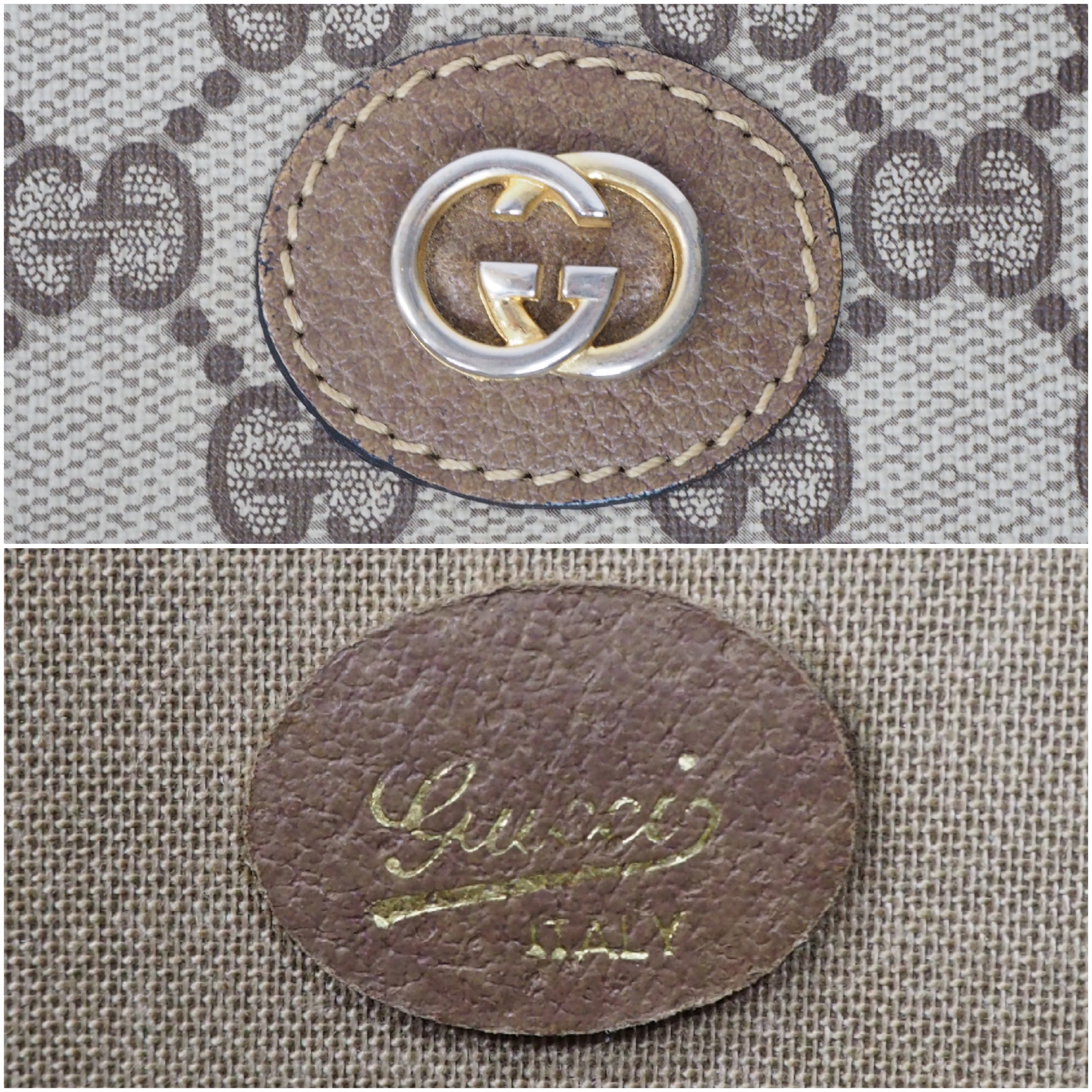 【中古】【非常に良い】 OLDGUCCI オールドグッチ ヴィンテージグッチ シェリーライン トートバッグ 1970年代の画像