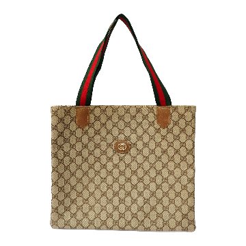 【中古】【非常に良い】 OLDGUCCI オールドグッチ ヴィンテージグッチ シェリーライン トートバッグ 1970年代の画像