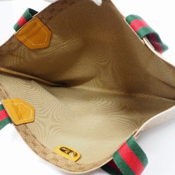 【中古】【良い】 OLDGUCCI オールドグッチ ヴィンテージグッチ マイクロGG シェリーライン トートバッグ 1970年代の画像