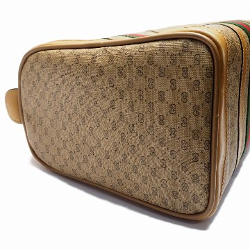 【中古】【良い】 OLDGUCCI オールドグッチ ヴィンテージグッチ マイクロGG シェリーライン ミニボストンバッグ 1970年代の画像