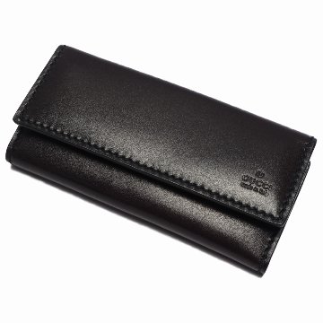 【中古】【非常に良い】 GUCCI グッチ 6連キーケース キーホルダー ダークブラウンの画像