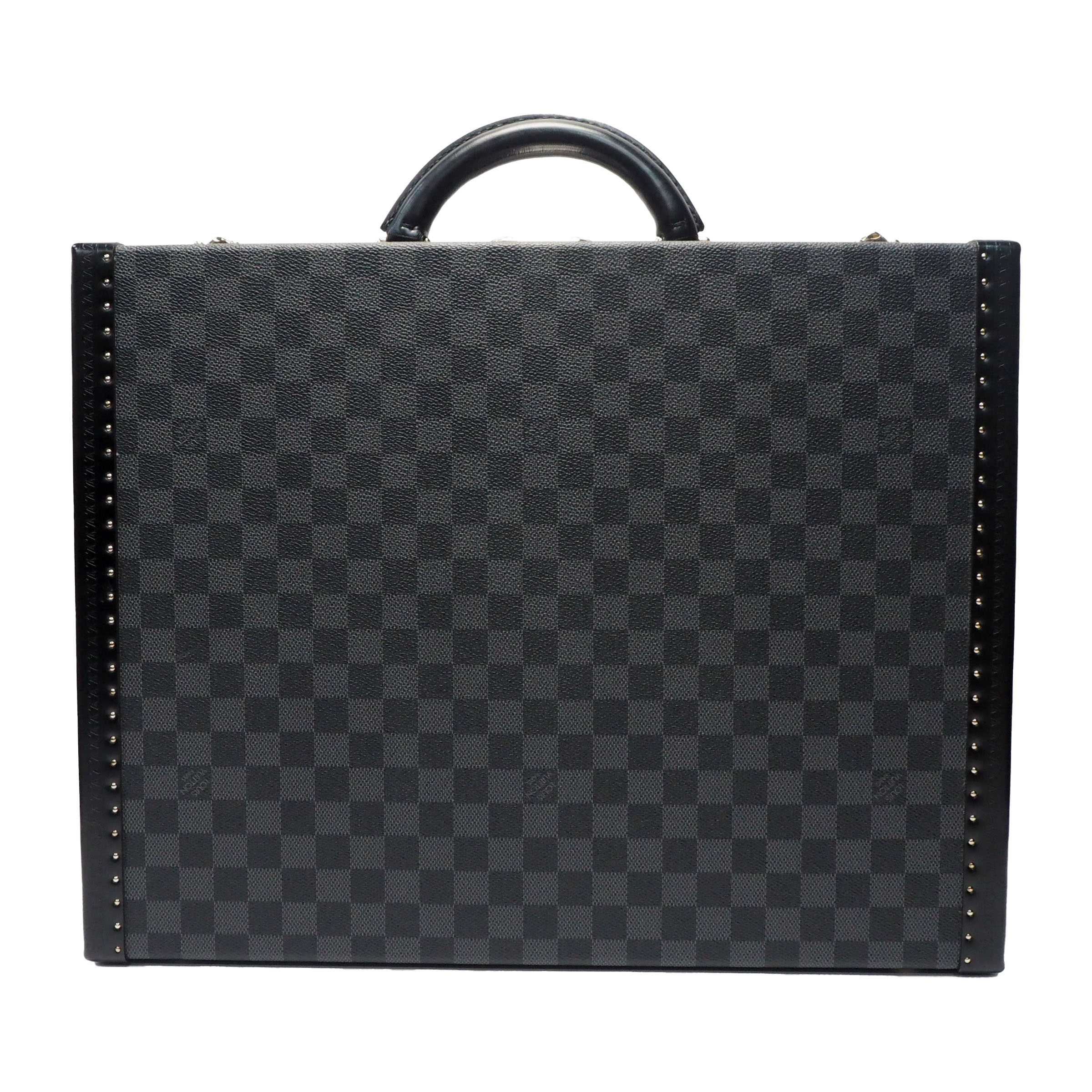 【中古】【非常に良い】 LOUIS VUITTON ルイヴィトン ダミエグラフィット プレジデント45 トランクケース N48190 の画像