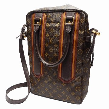 【中古】【良い】 LOUIS VUITTON ルイヴィトン モノグラムベキア ポルトドキュマン ヴェルティカル ショルダーバッグ 2way M95529の画像