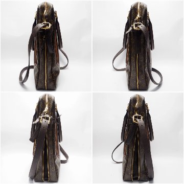 【中古】【良い】 LOUIS VUITTON ルイヴィトン モノグラムベキア ポルトドキュマン ヴェルティカル ショルダーバッグ 2way M95529の画像