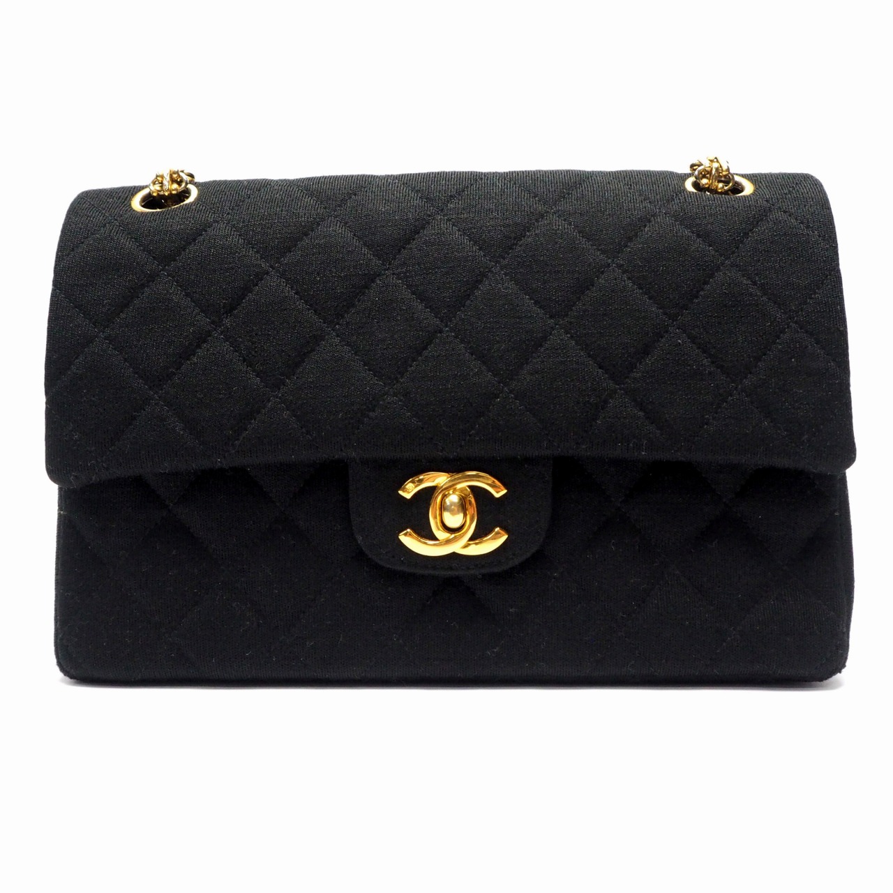 【中古】【非常に良い】 CHANEL シャネル ヴィンテージシャネル マトラッセ23 チェーンショルダーバッグ 2way 0番台 ダブルフラップ ココマーク コットンの画像