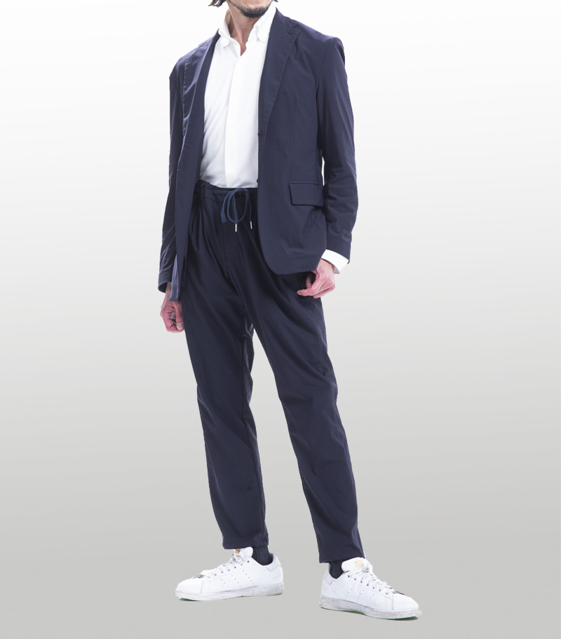 SH-01-NVスーツ＋ボタンダウンシャツセットの画像